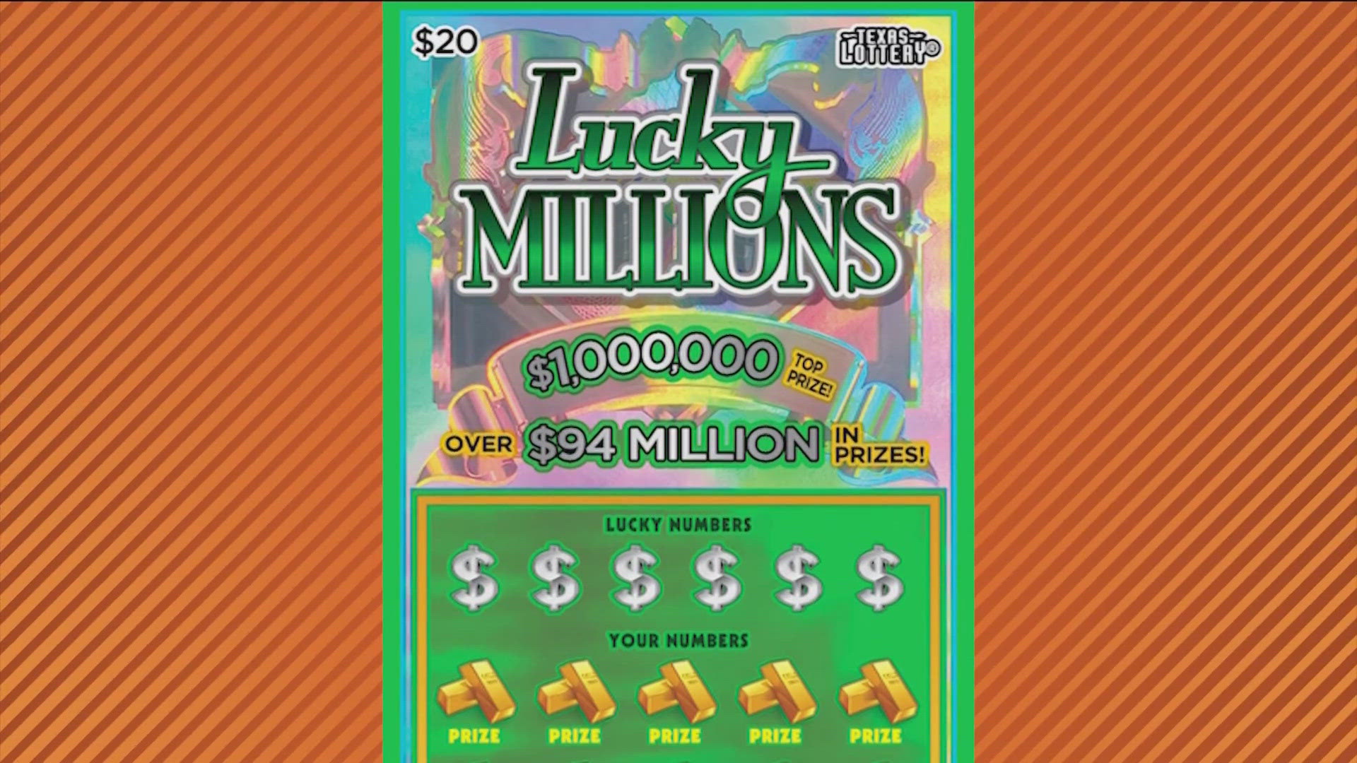 Someone in Elgin won $1 million on a "Lucky Millions" scratch-off ticket.