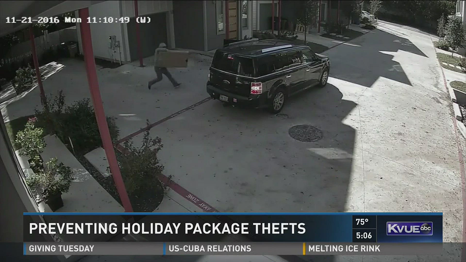 Preventing holiday package thefts