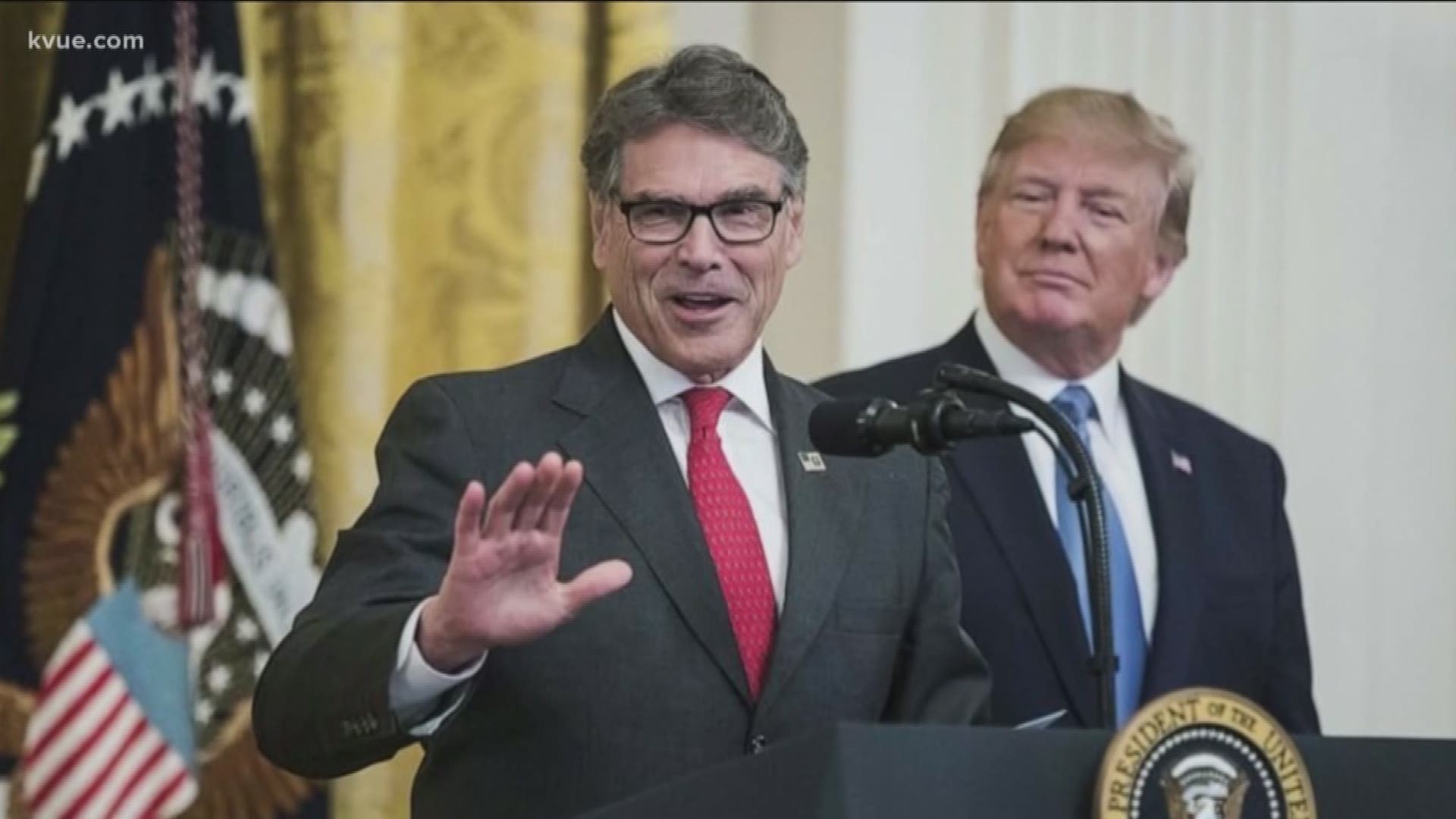 Former Texas Gov. Rick Perry is leaving Washington after spending two years as President Donald Trump's energy secretary.