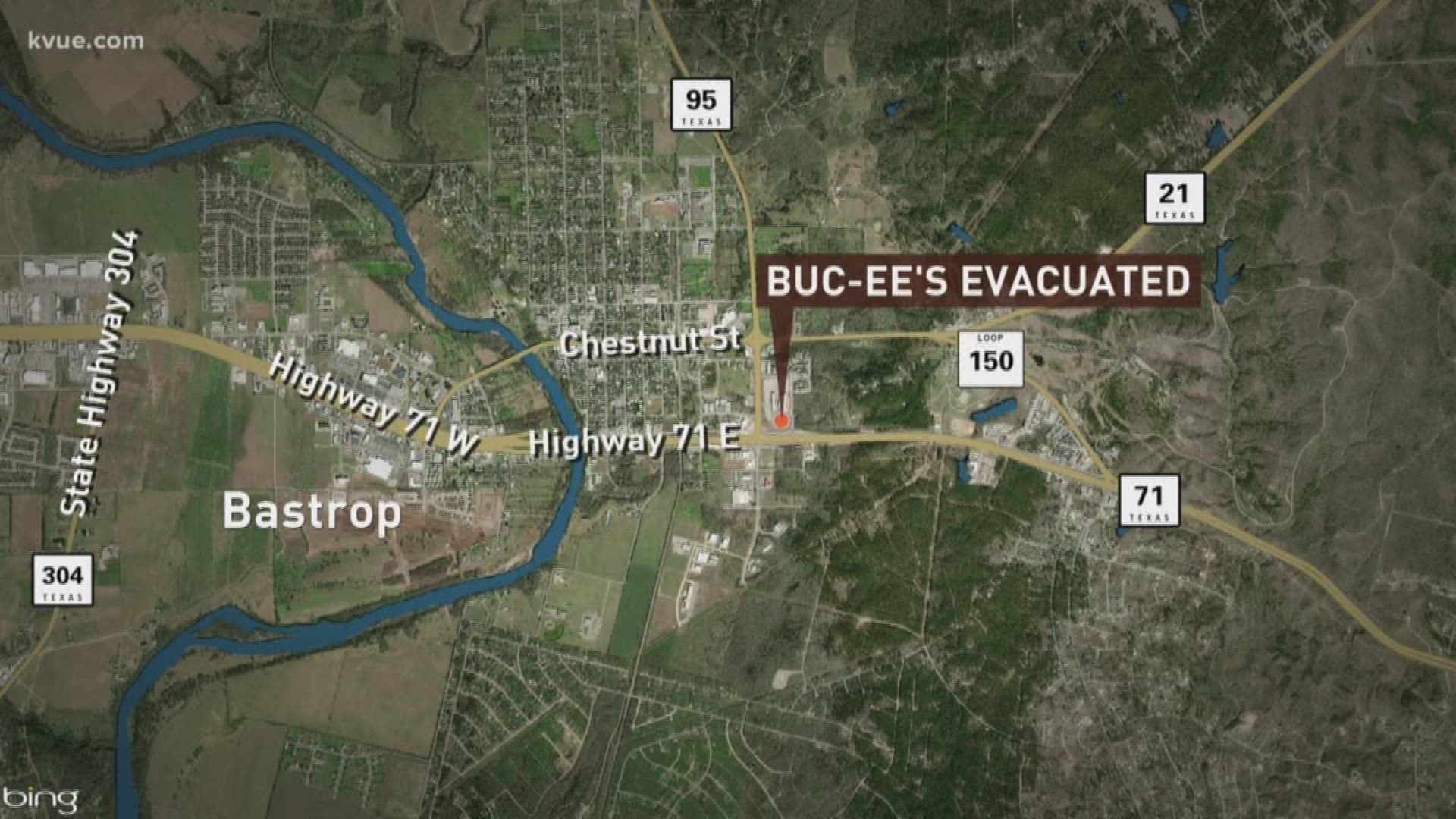 Officials say the Buc-ee's gas station and convenience store in Bastrop has been evacuated due to a bomb threat.