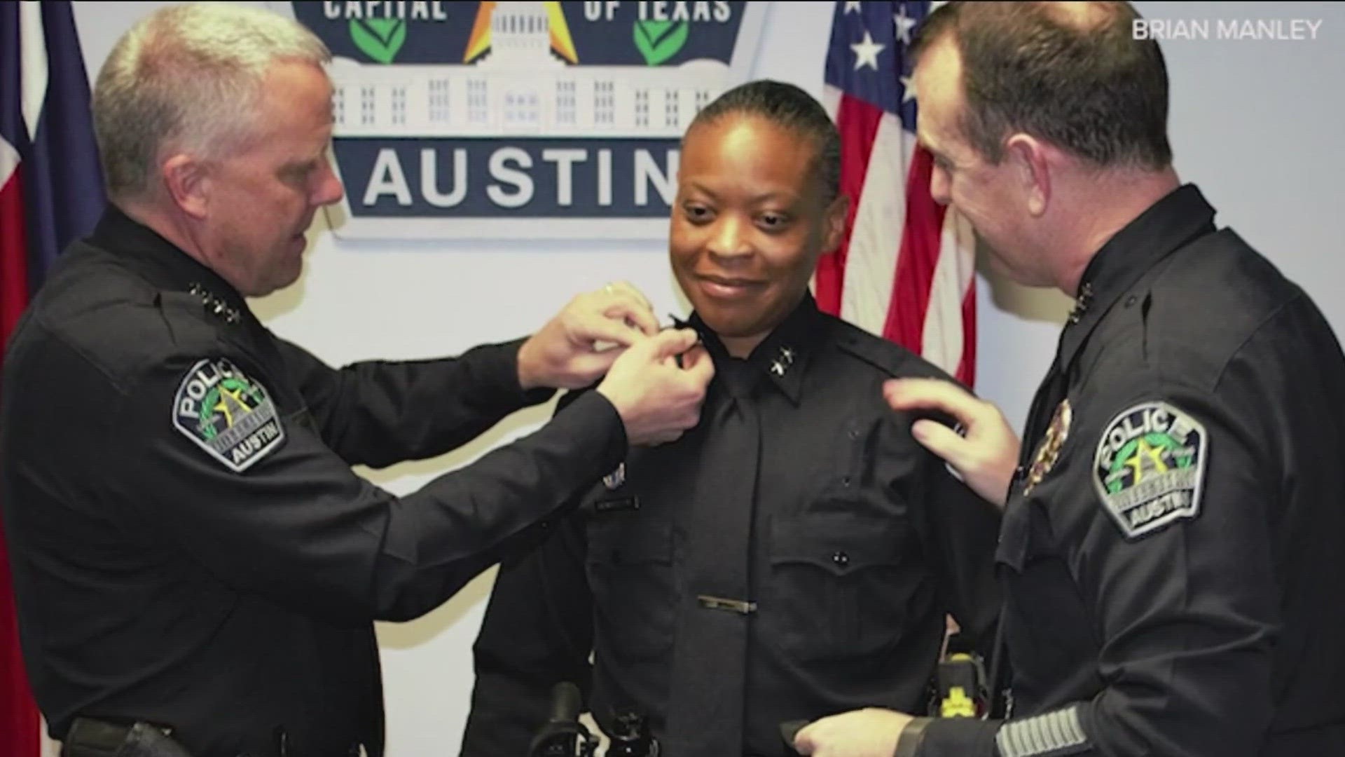 Austin Police Department Chief of Staff Robin Henderson will take over as interim chief of police. Henderson has been with APD for 26 years.