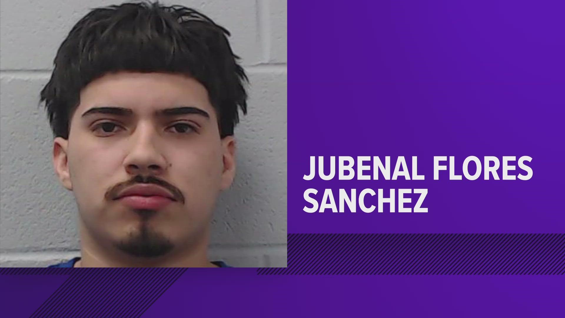 Jubenal Flores Sanchez was arrested following an investigation involving delivery of fentanyl and the death of a minor in Hays County, the City of Kyle said.