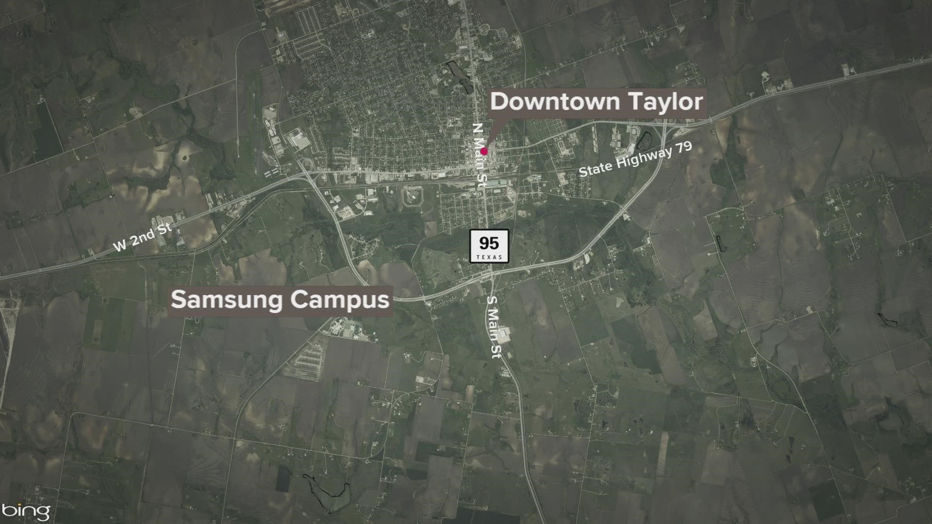 Samsung is adding more land to its $17 billion semiconductor plant in Taylor.