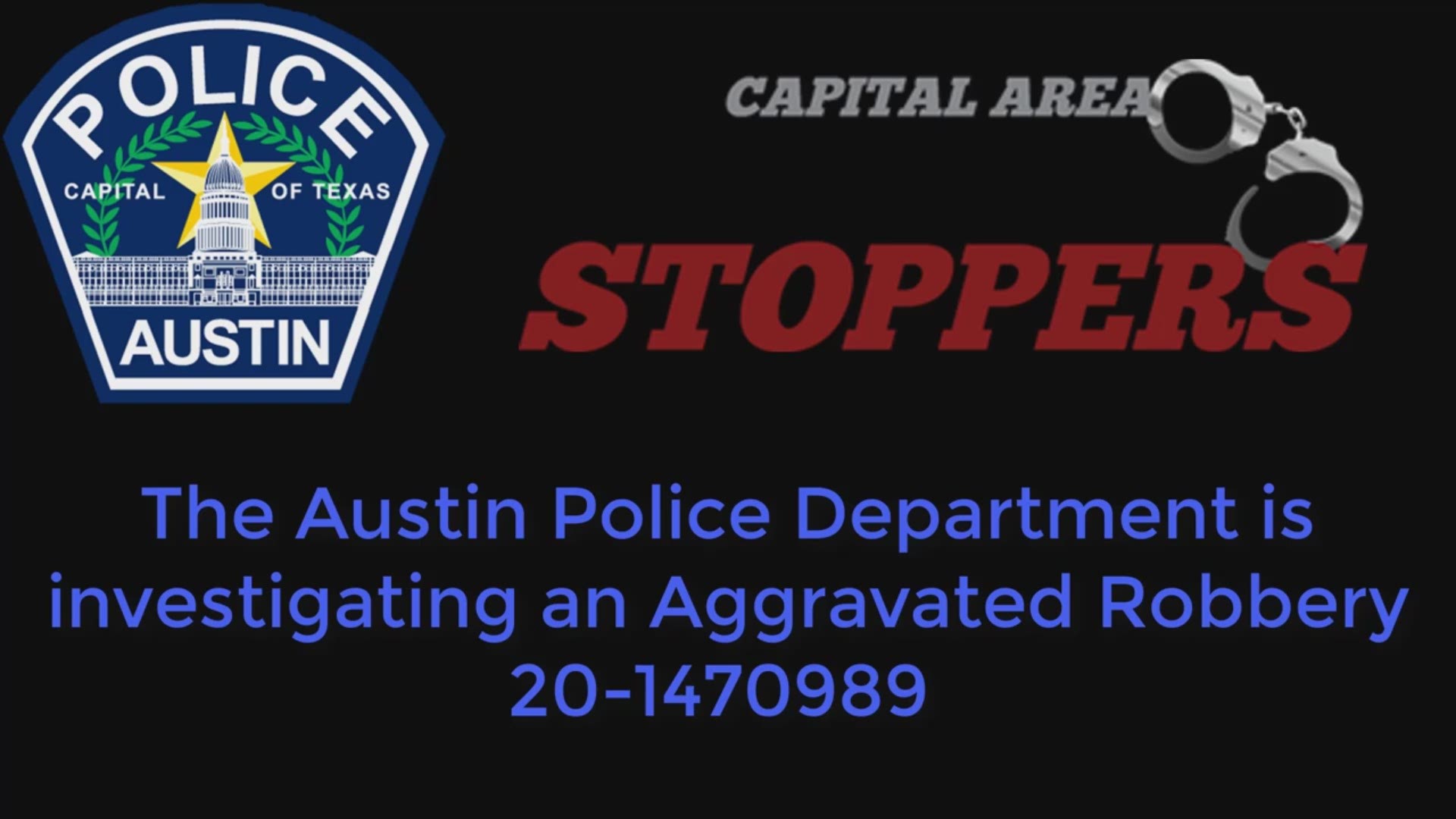 Austin police said four suspects forced entry into the victim’s apartment and robbed the victim and a child at gunpoint.