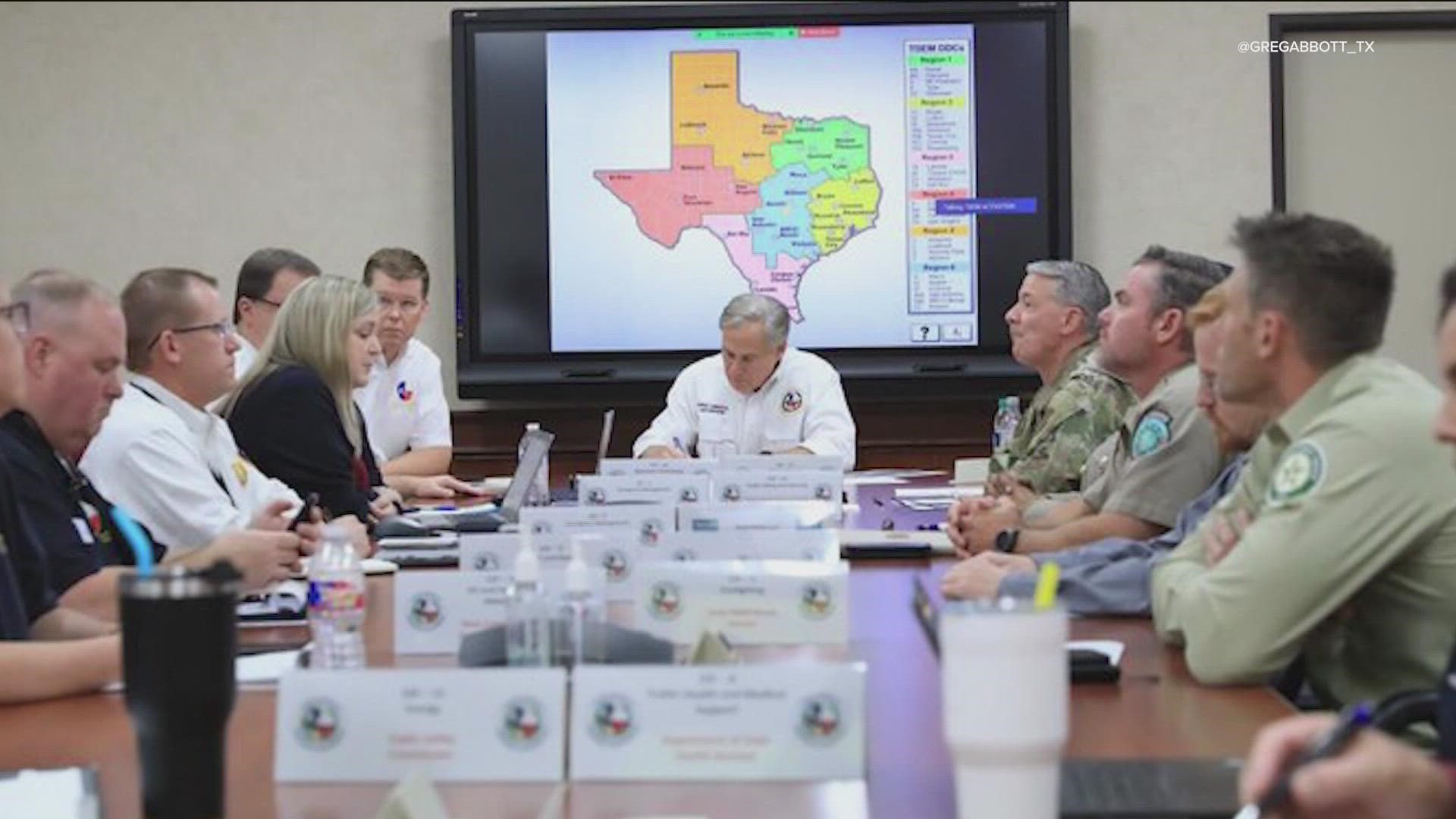 Abbott directed the TDEM to mobilize state resources to assist Texas communities expected to receive heavy rain and flooding.