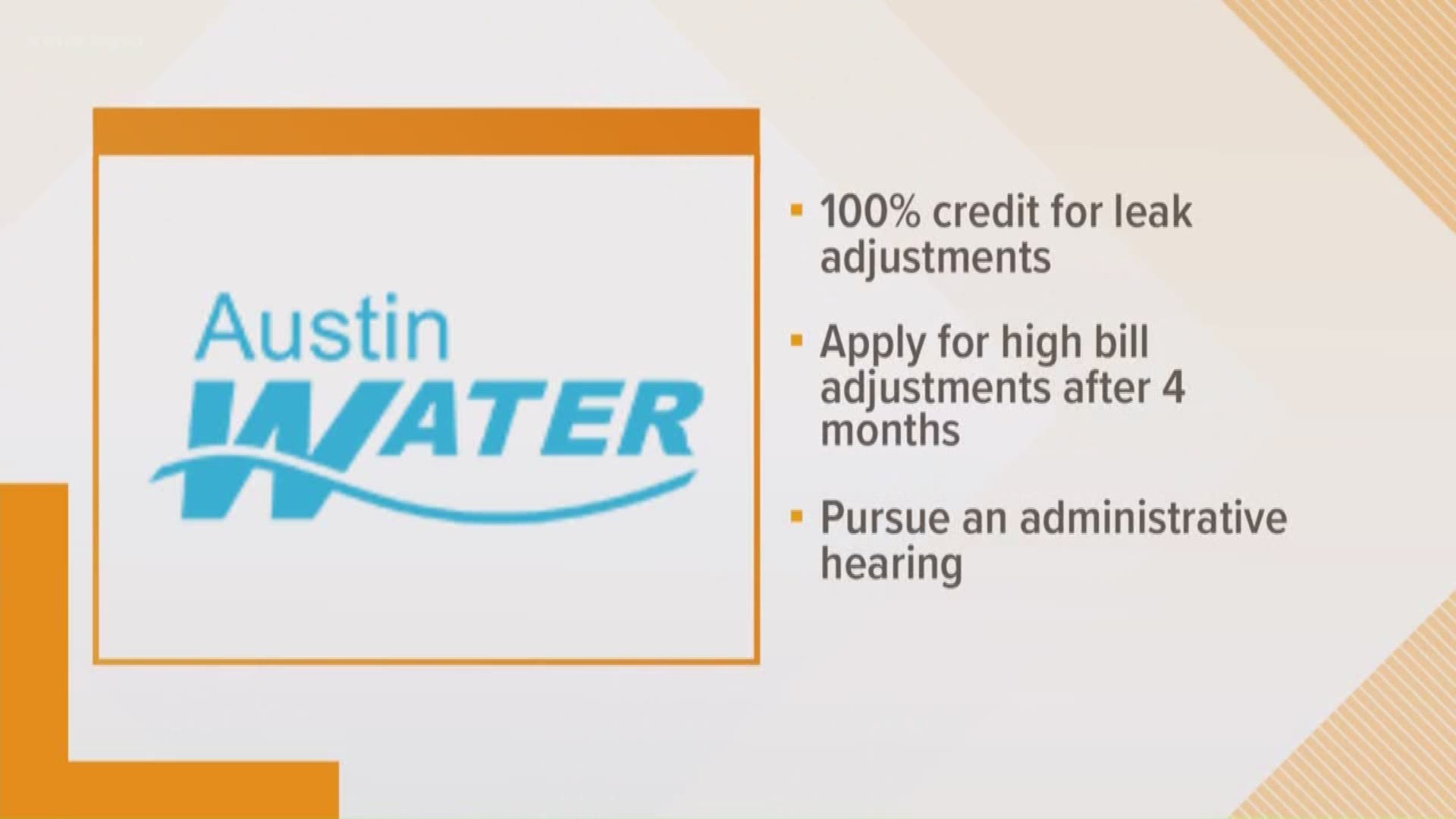 Austin city leaders say they have heard your complaints -- about those high water bills. And they're doing something about it..