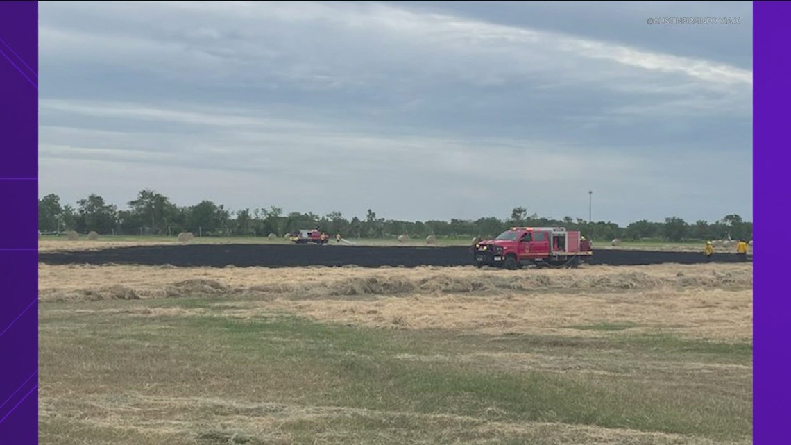 Crews mopping up grass fire in southeast Austin | kvue.com