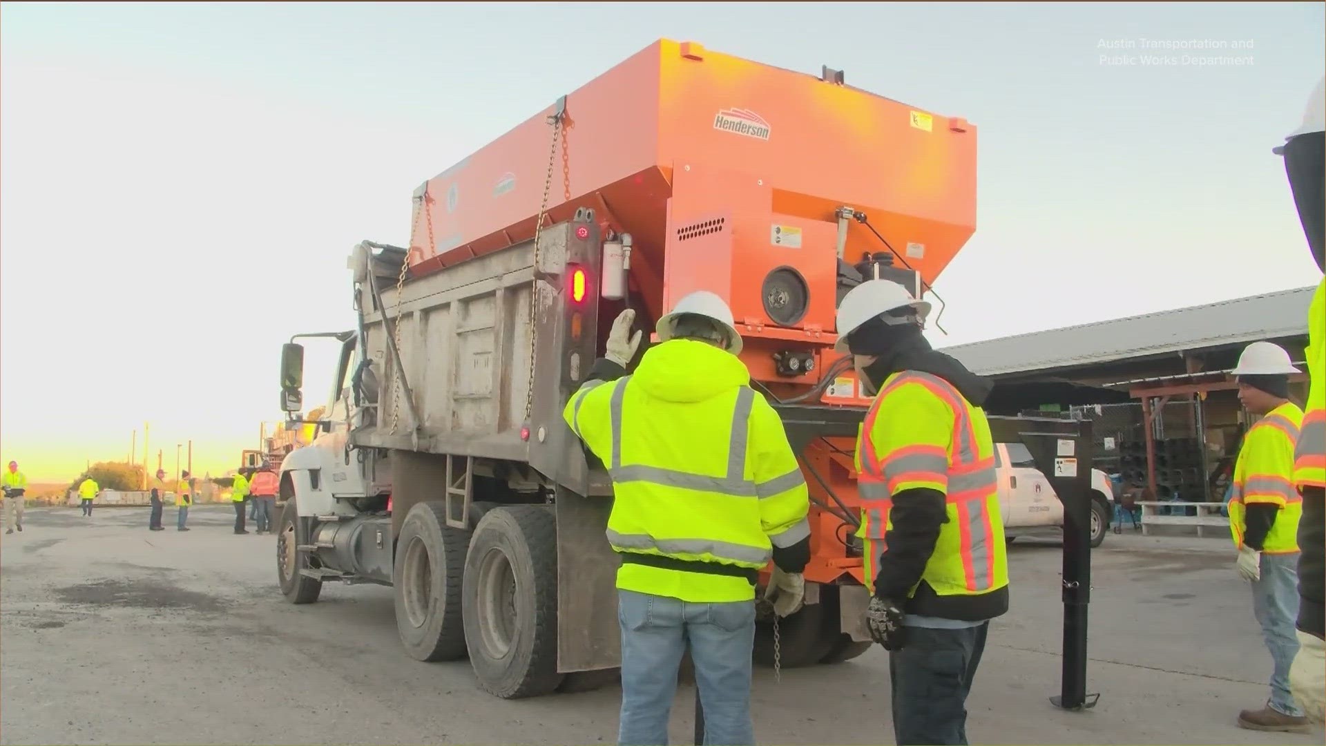 City of Austin crews are conducting drills so they will be ready when severe winter weather hits.