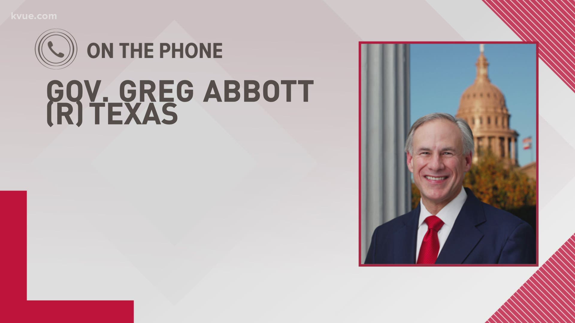 Gov. Greg Abbott joined KVUE on Feb. 15 to discuss statewide power outages as an extreme cold snap hits Texas.