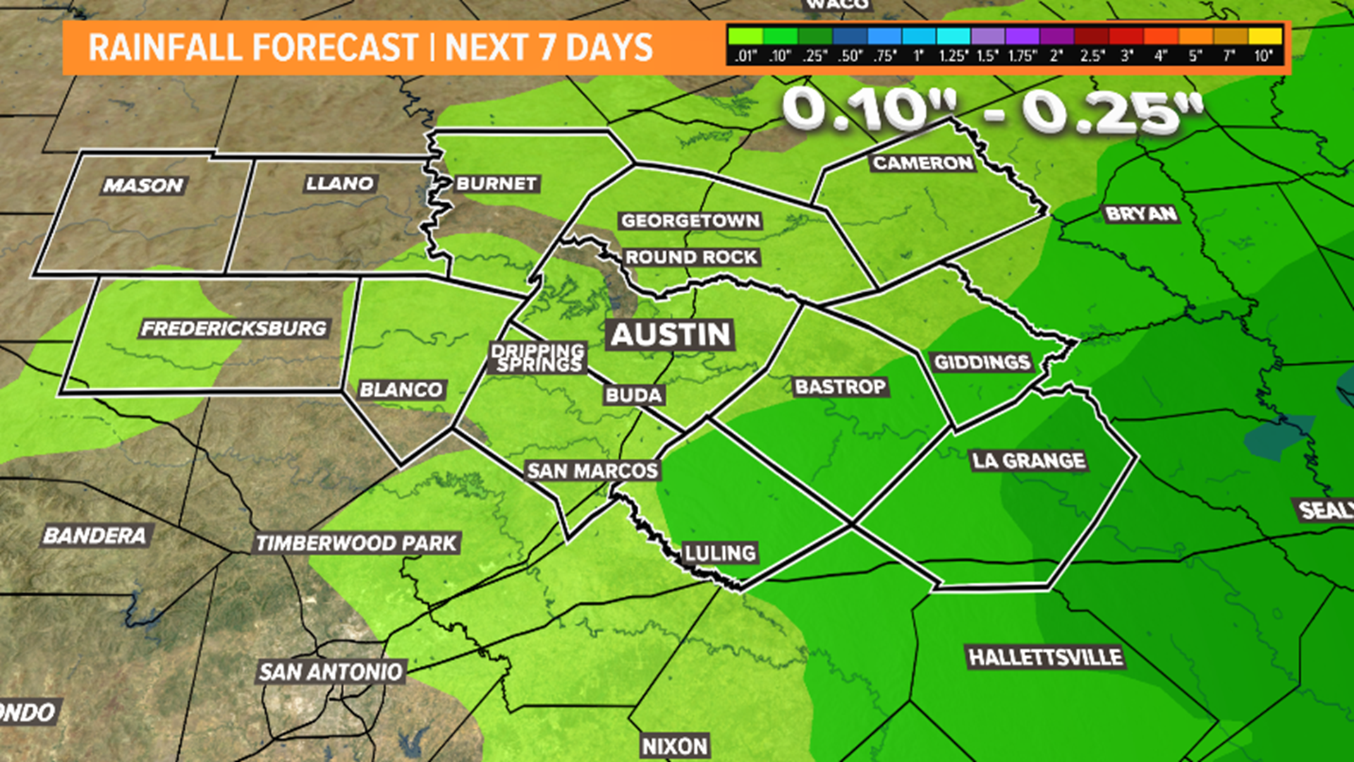 Austin weather: Cold rain Wednesday night in Central Texas | kvue.com