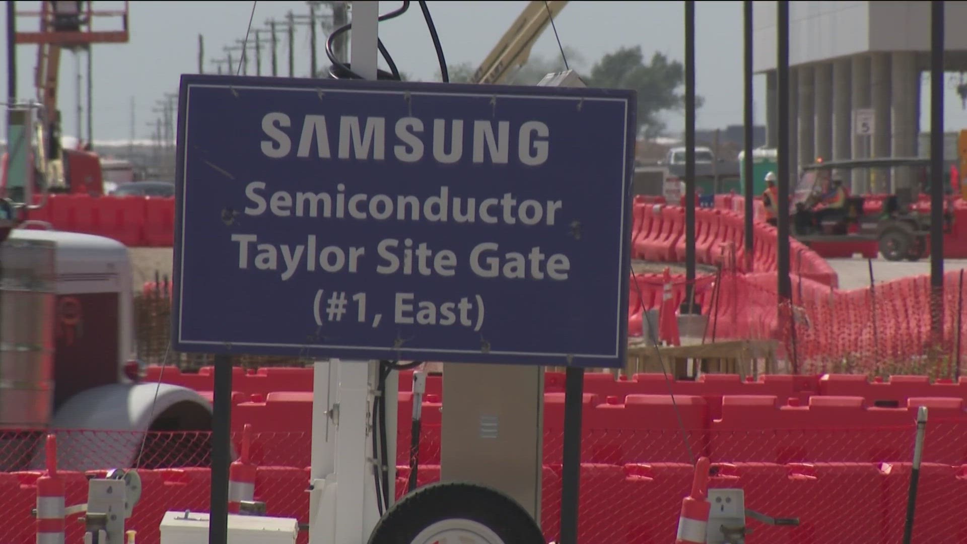 The incident happened Friday afternoon at a semiconductor facility.