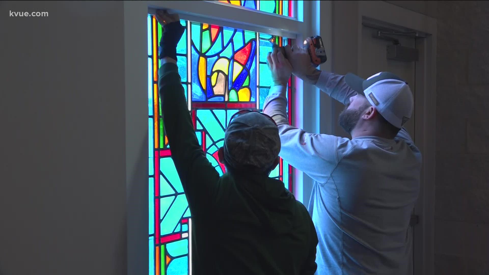 A church that was vandalized on Christmas Eve had its stained glass windows reinstalled this week. The pastor said the ordeal brought the church together.