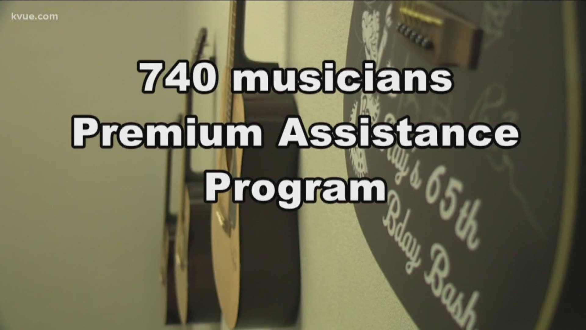 Hospital bills can be expensive. Even if you have insurance. Imagine making less than 24-thousand dollars a year at a job that doesn't provide insurance. That's the life of musicians. And that's where the Health Alliance for Austin Musicans - or HAAM -- h