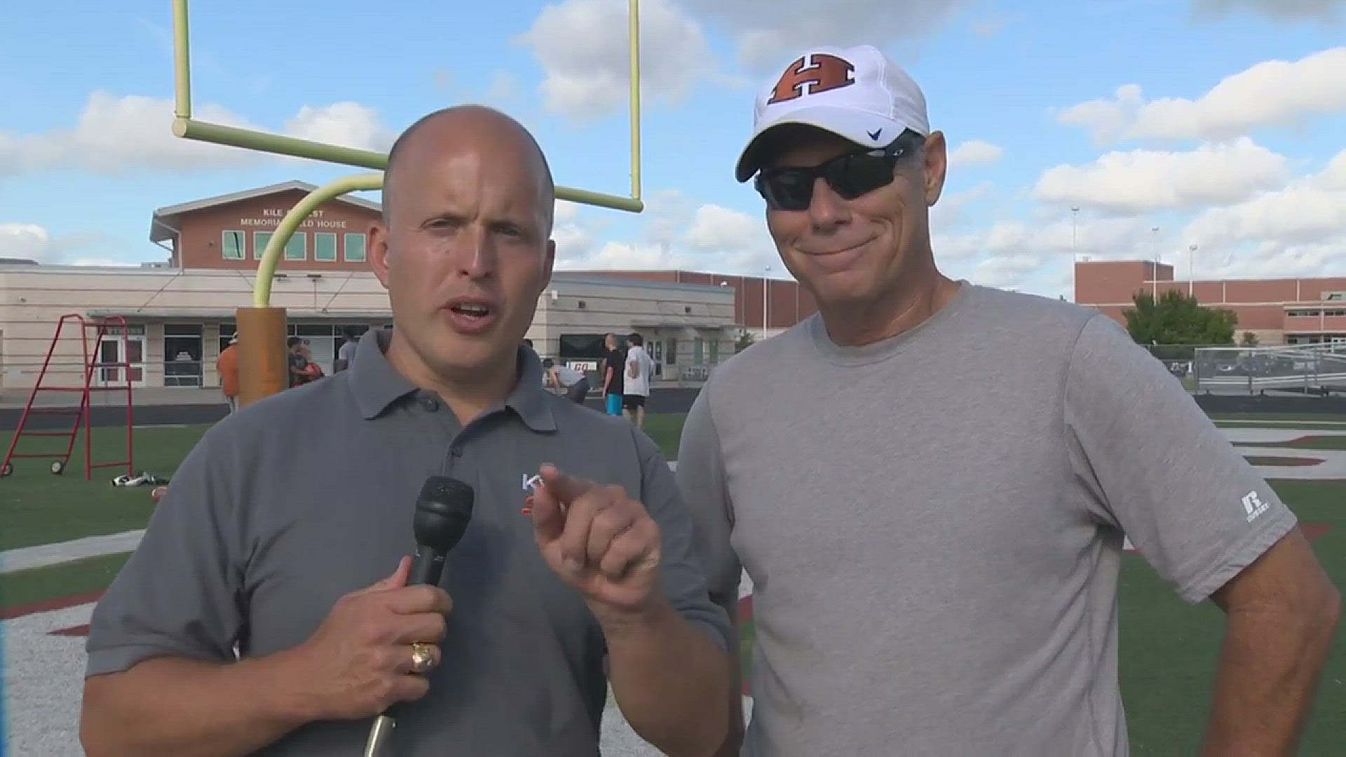 KVUE's Shawn Clynch talks with Hutto coach Steve Van Meter about the upcoming season