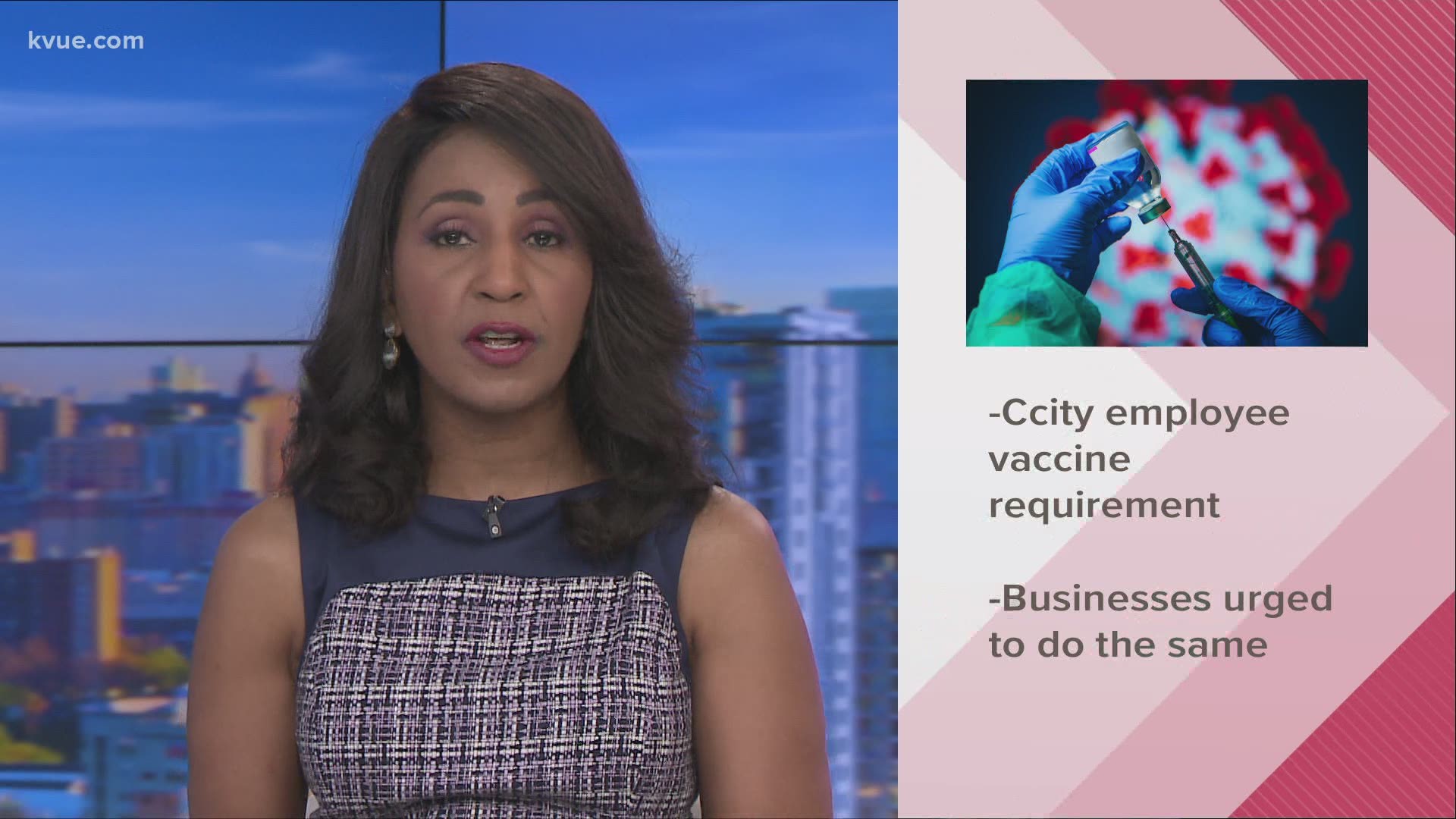 Adler called on City Manager Spencer Cronk to require all employees be vaccinated with limited exceptions.