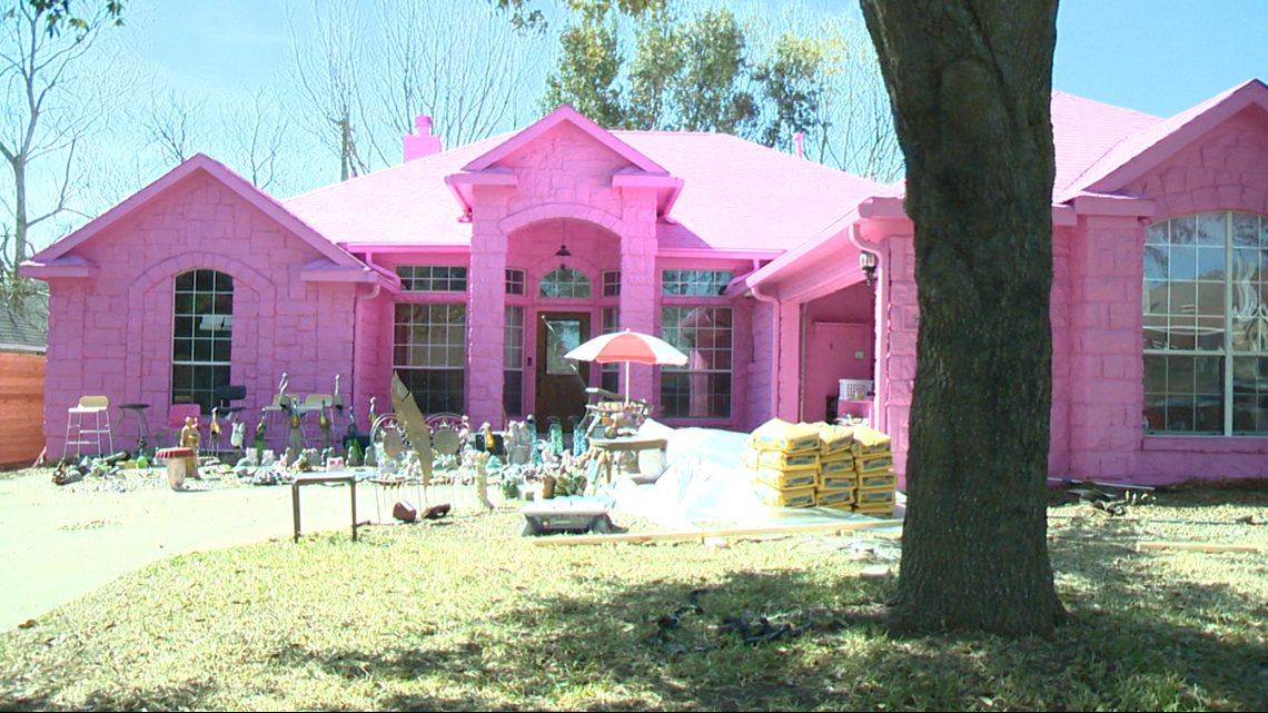Pink house raising brows in Pflugerville neighborhood | kvue.com