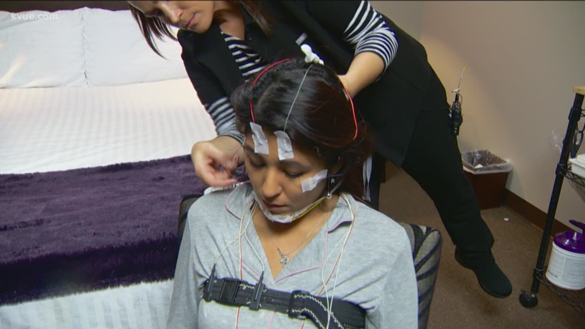 KVUE paid a visit to the Sleep Center of Austin to see how exactly a sleep study is administered.