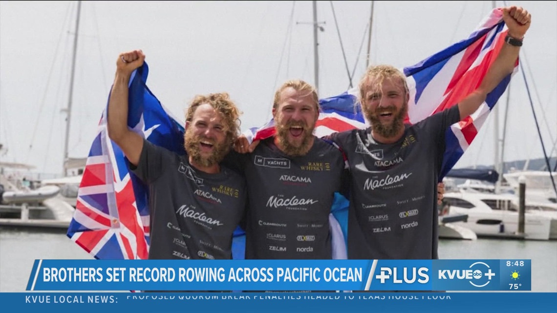 Scott Rowe Rowing 3 Scottish brothers break world record for rowing across the Pacific ...
