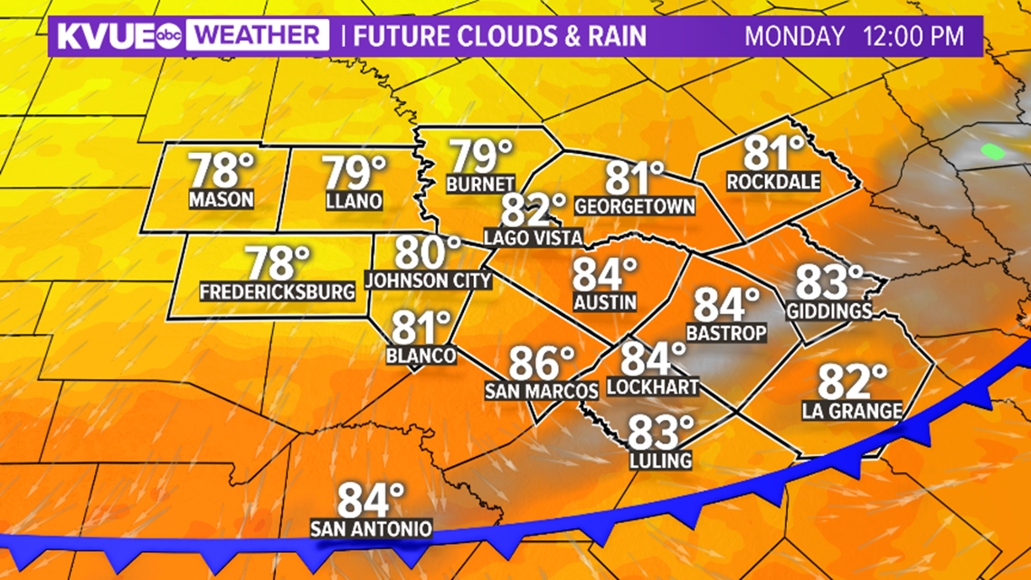 Sunday brought record heat to Central Texas; two cold fronts expected
