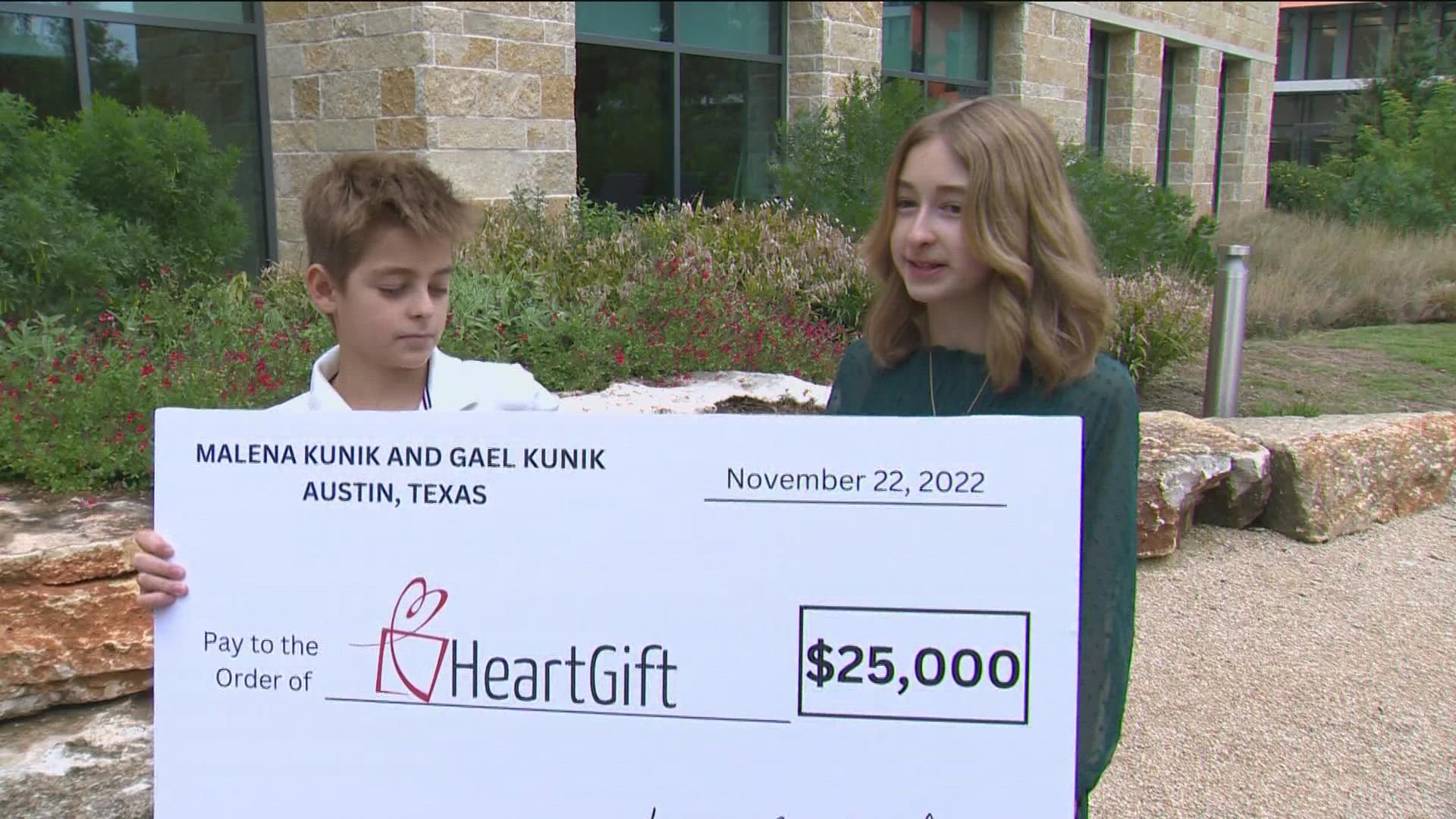 Westlake twins raised $25,000 just to give it all away.