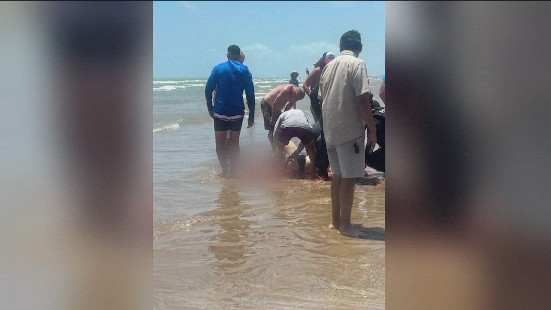 Two people were bitten and two others had close calls with the shark on the Fourth of July.