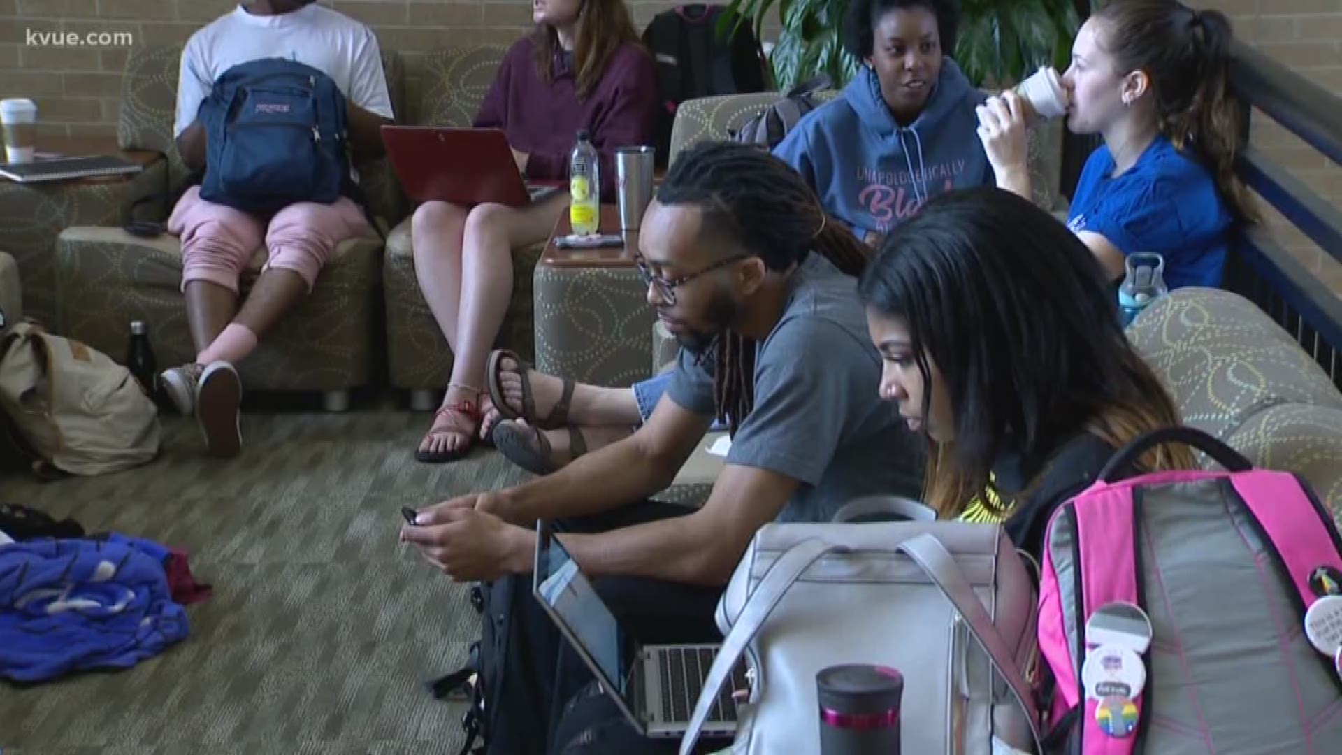 It's been more than 20 hours since some Texas State University students started a sit in at their student center. And they say they won't stop -- until student government President Connor Clegg is impeached.