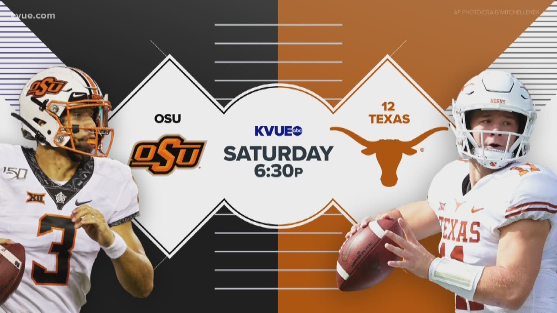 The Texas Longhorns will have to face the NCAA's leading rusher and receiver when they take on the Oklahoma State Cowboys on Sept. 21.