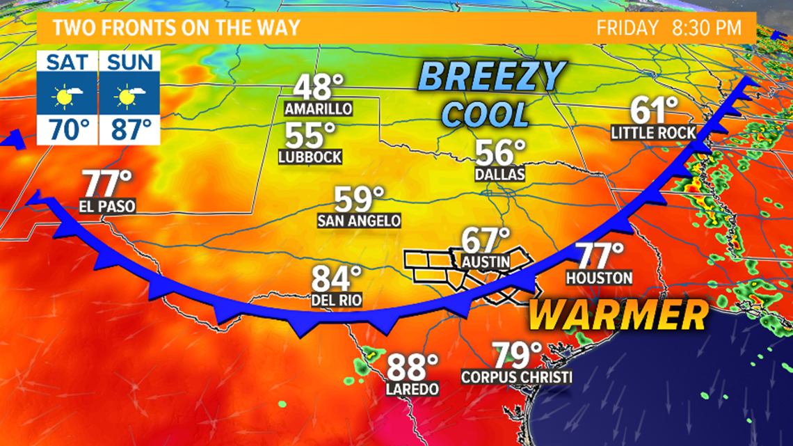 Cold Front Weather Map