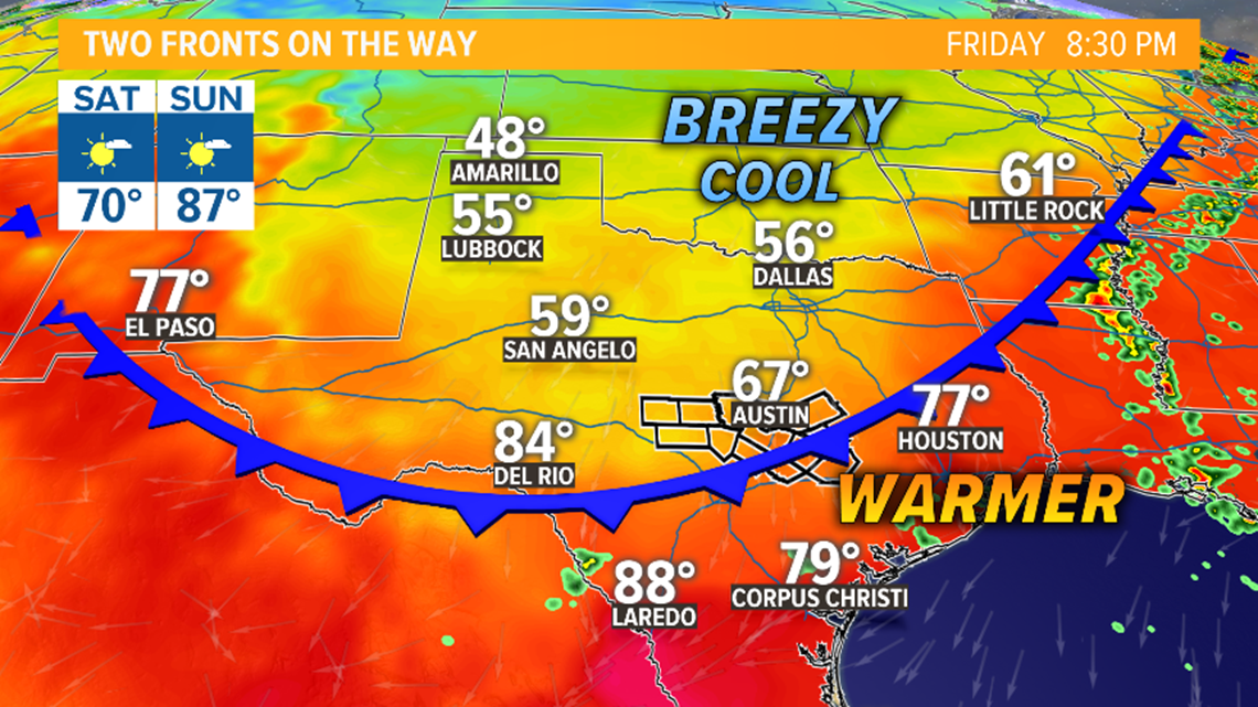 weather fronts map