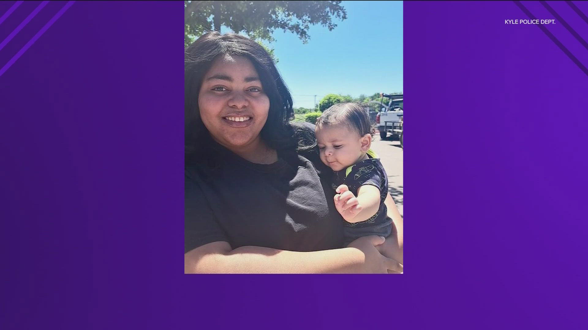 Police in Kyle are looking for a missing mother and her baby.