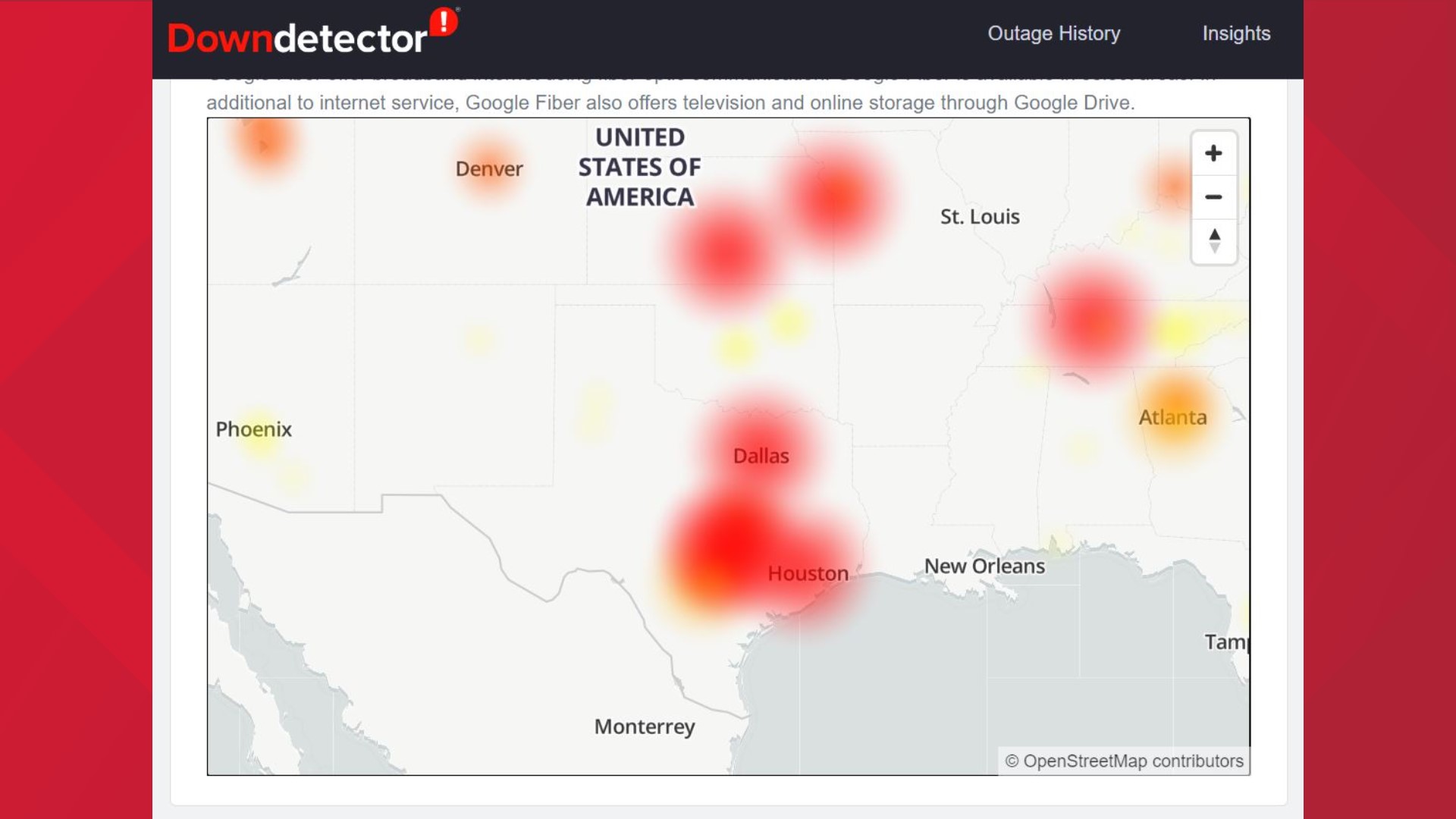 Google Fiber outage Austin Sept. 11