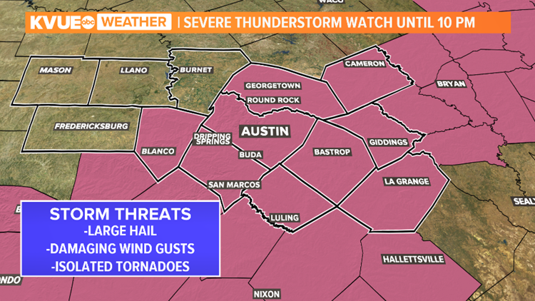 Austin weather: Strong storms and rain in Central Texas forecast | kvue.com
