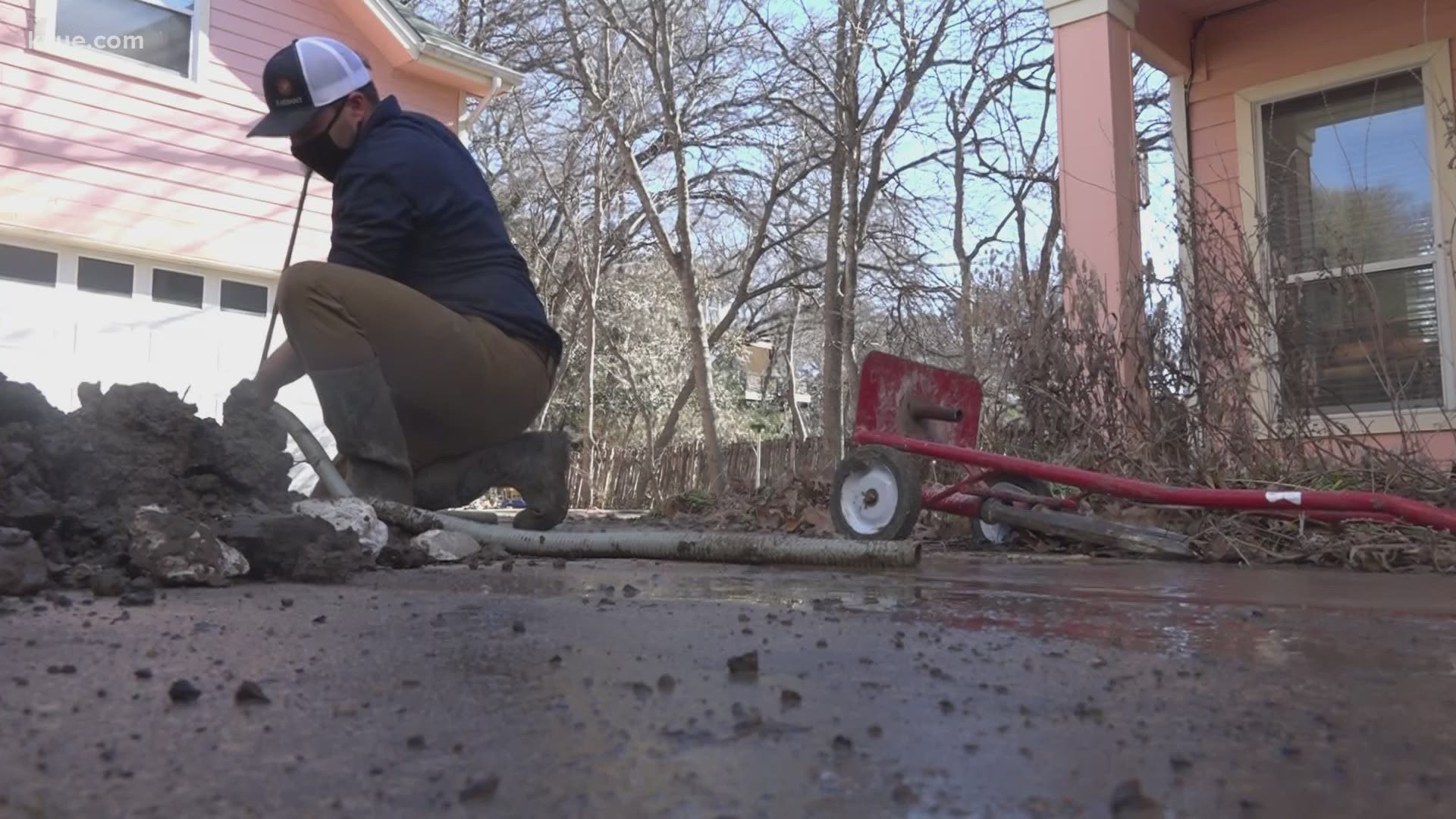In the past 10 days, the Austin Fire Department said they've responded to almost 2,500 calls for broken pipes.