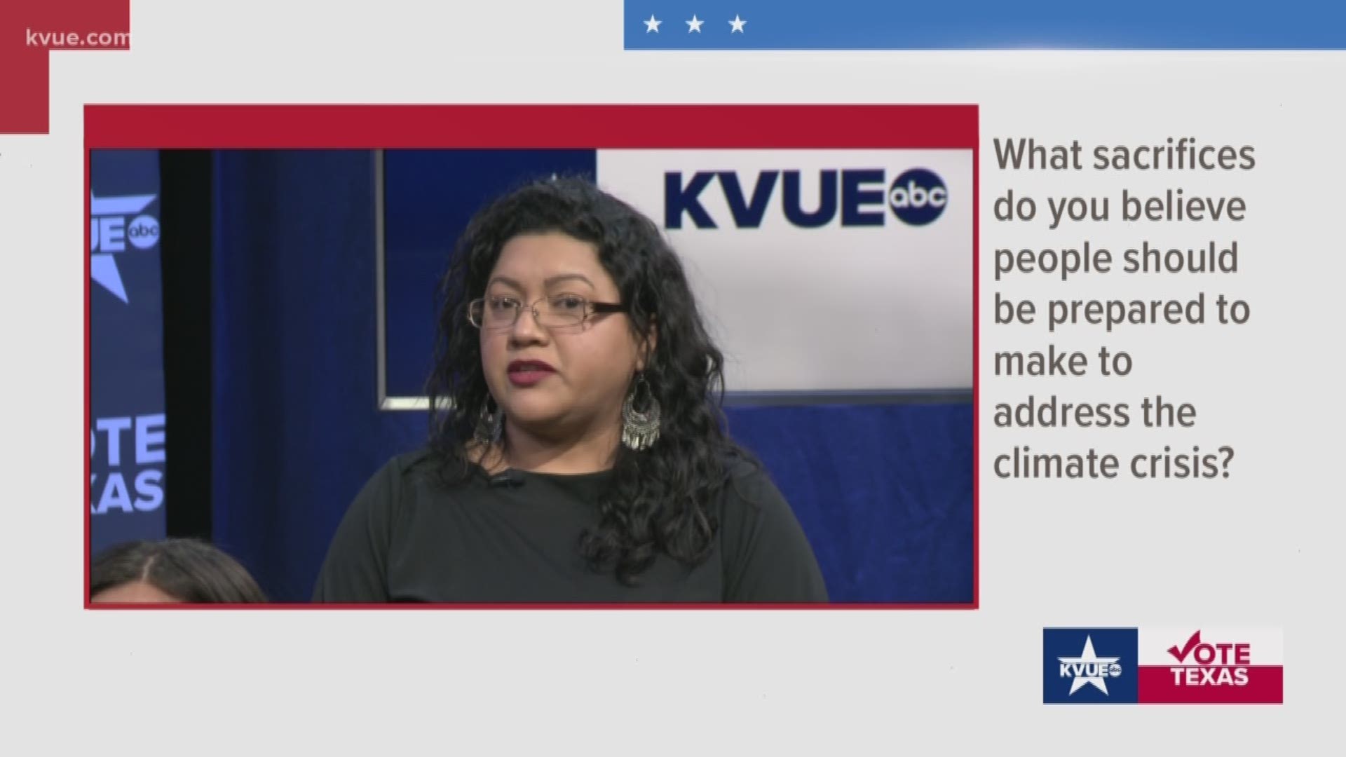 In Texas, which relies heavily on oil and gas, Sema Hernandez was asked what sacrifices people should be prepared to make to address climate change.