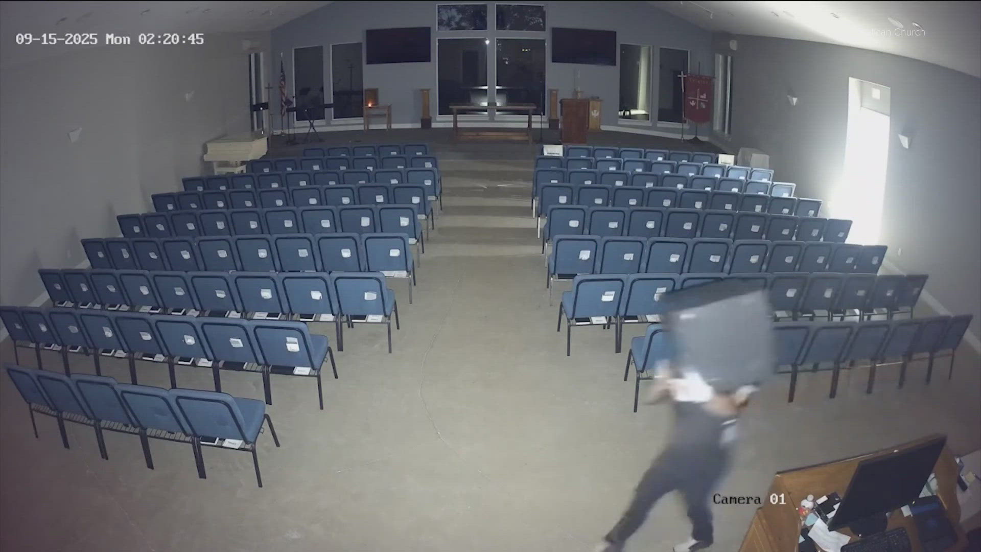 Police are looking for a burglar who may be connected to at least two break-ins at Austin-area churches.