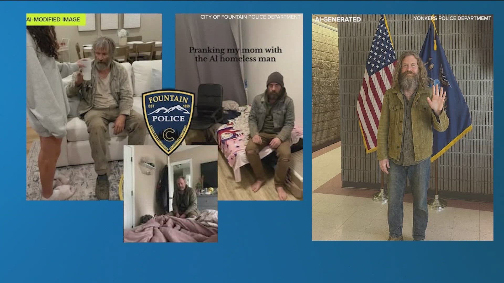 Officials are warning people in the U.S. about a trend involving AI renderings of unhoused men. 