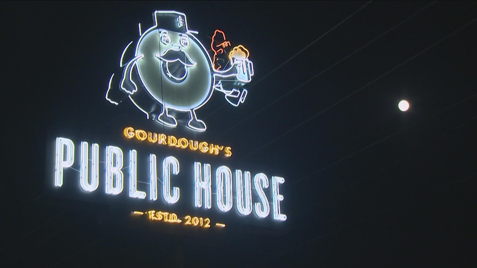Gourdough's Public House on South Lamar Boulevard closed its doors on Sunday. The business said it was priced out but will continue operating its food trucks.