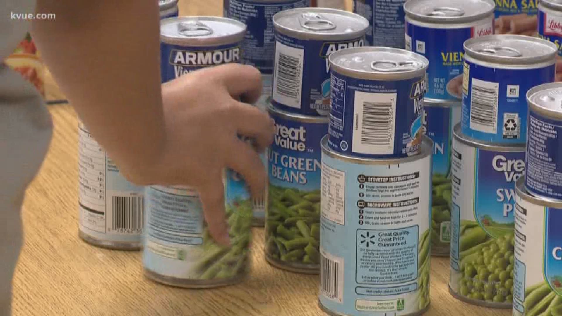 Kids helping kids, that's what's happening at an elementary school in Manor. It's a program where students fill backpacks with food for other students in need.