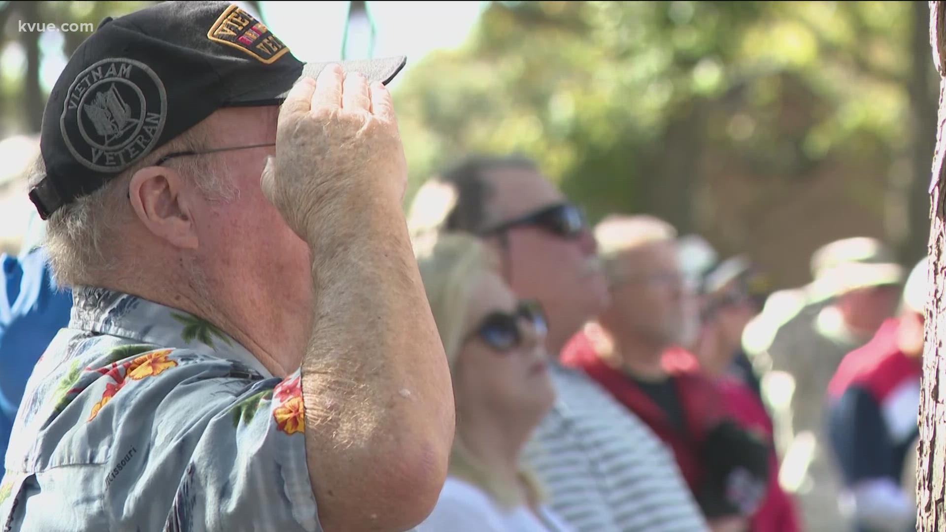 Hundreds of people attended the Williamson County's annual Veterans Day ceremony.