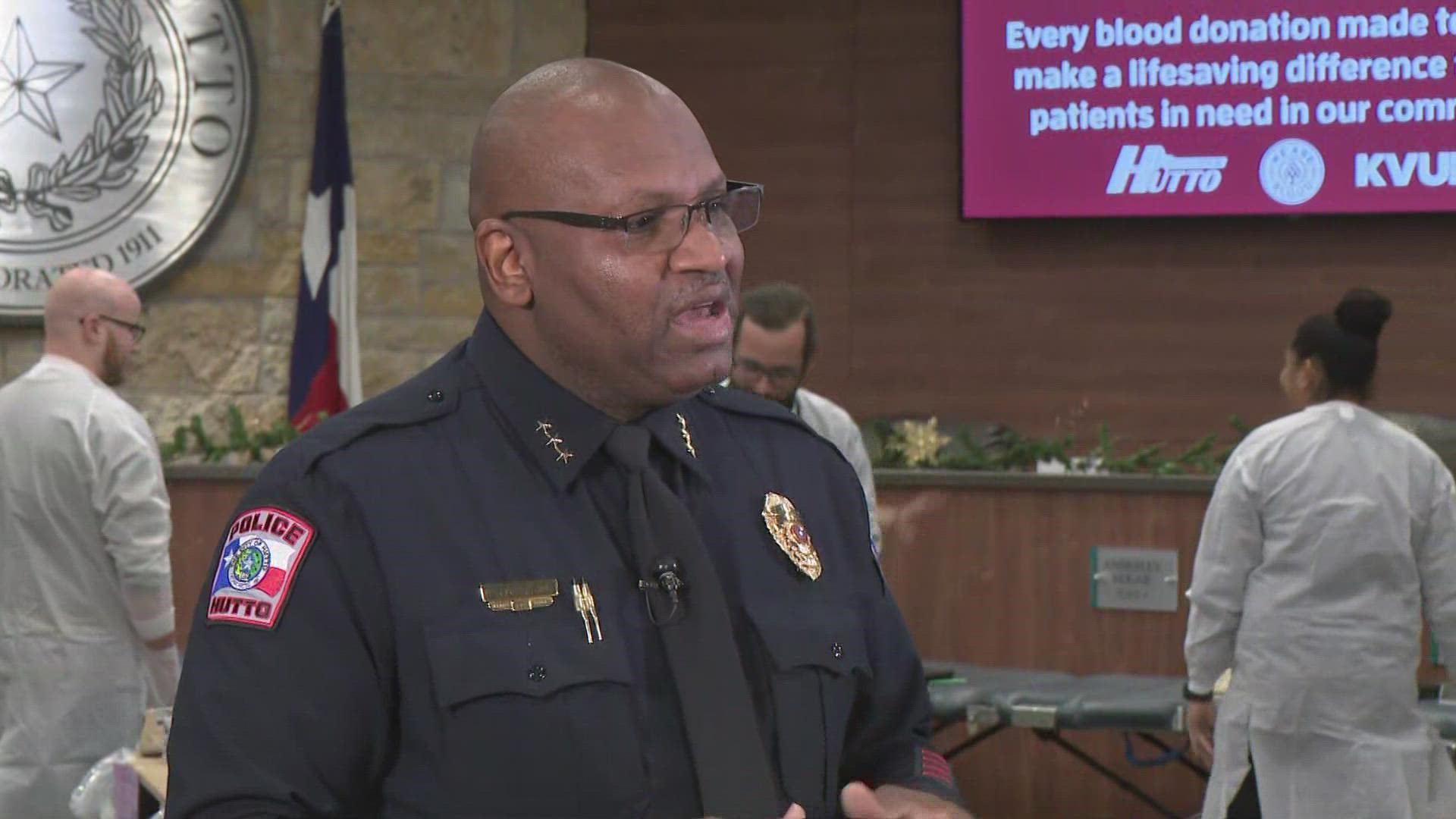 The City of Hutto is partnering with KVUE and We Are Blood for "Hutto Has Heart." The chief of police explains why donating blood should be celebrated.