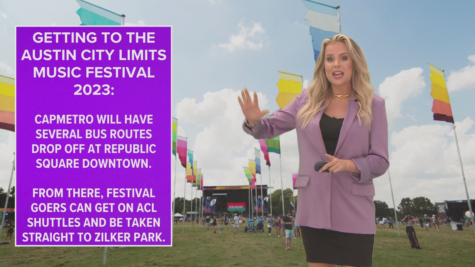 We're counting down to one of the biggest music events in Texas. The Austin City Limits Music Festival kicks off on Oct. 6, and road closures have already begun.