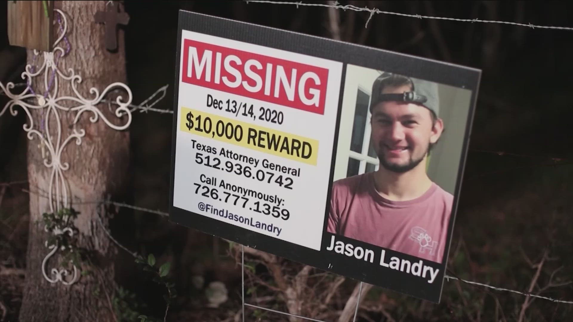 Family and friends of Jason Landry came together Friday to pray for answers after his disappearance in December 2020.