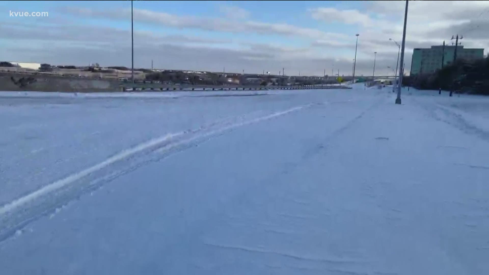 Austin roadways were much quieter on Monday as the area experienced heavy snowfall overnight.