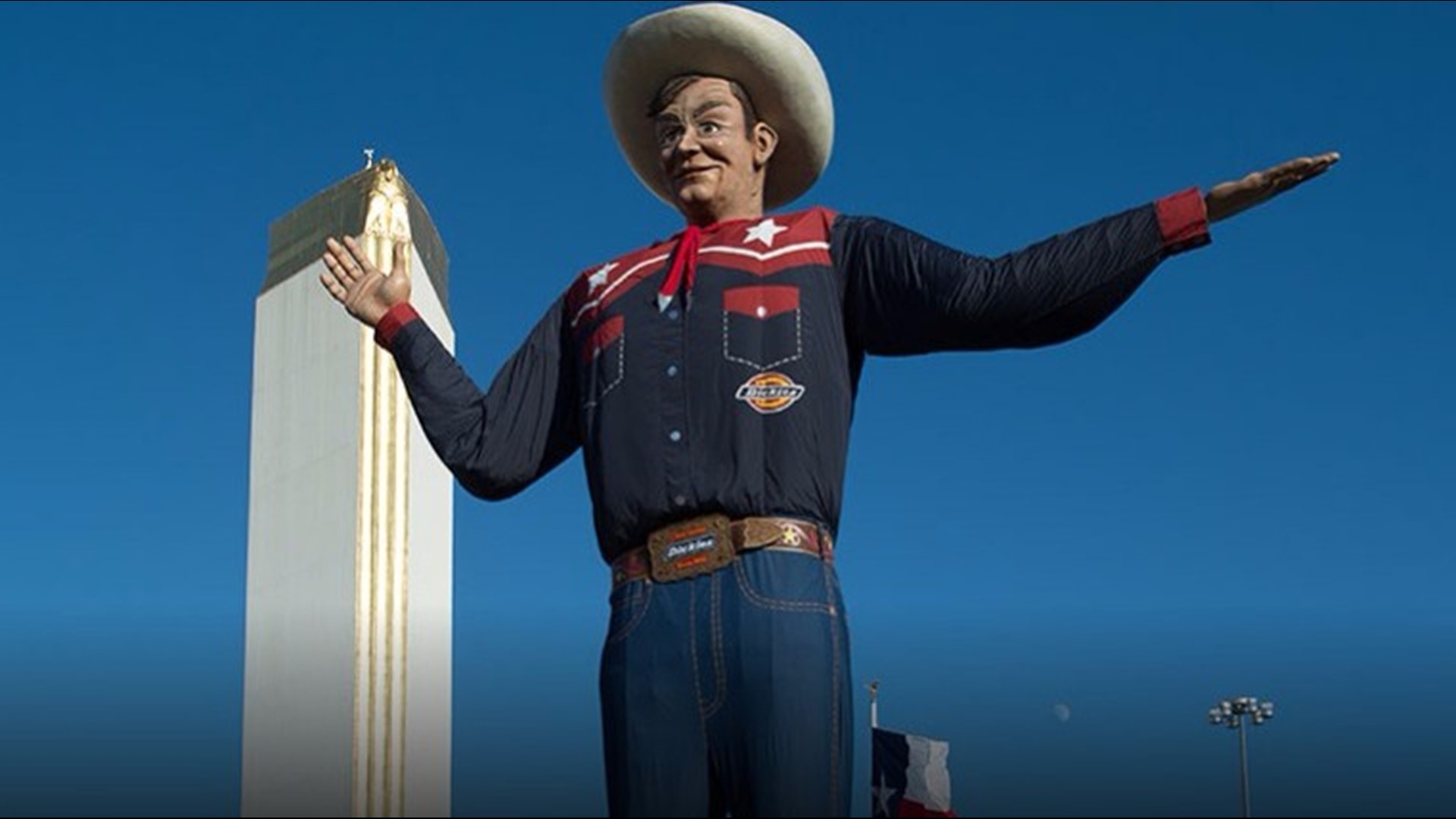 Meet Big Tex, the Red River Rivalry's giant, terrifying cowboy statue 