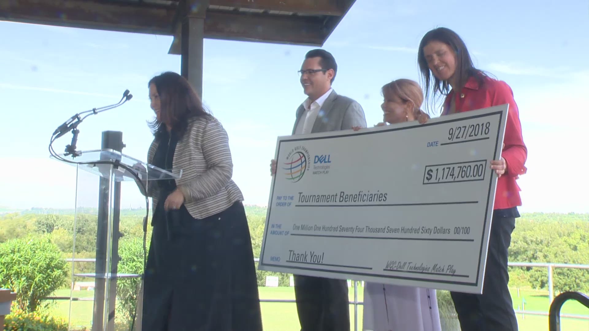 Dell Technologies Match Play donated $1.2 million dollar to the tournament's five charity partners.