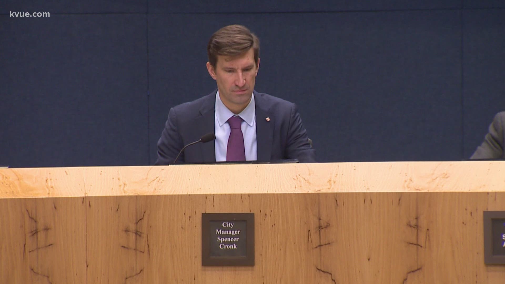 City Manager Spencer Cronk may be in the hot seat over his management of the Austin Police Department. The city council held a performance review with Cronk Tuesday.