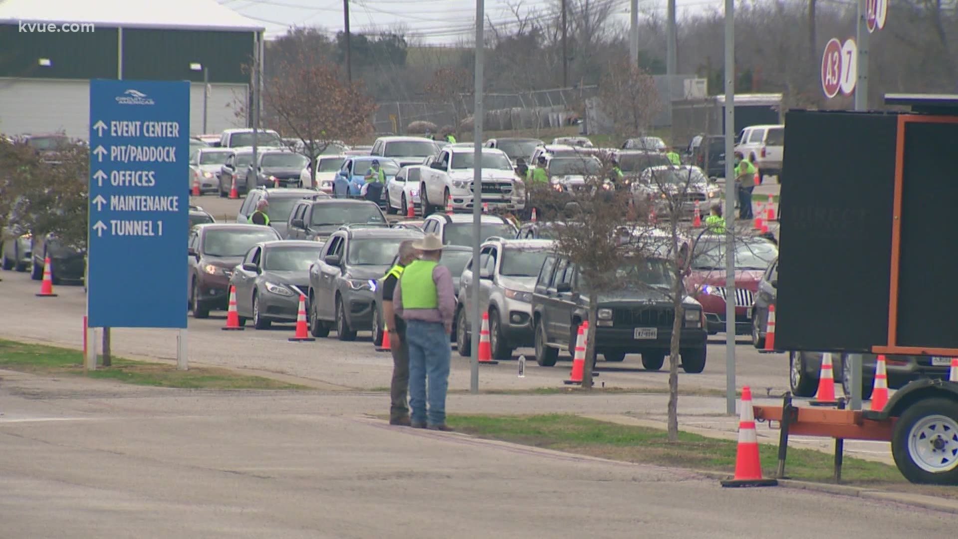 Leaders in Travis County are working to organize more drive-thru vaccination events like the one at the Circuit of the Americas.