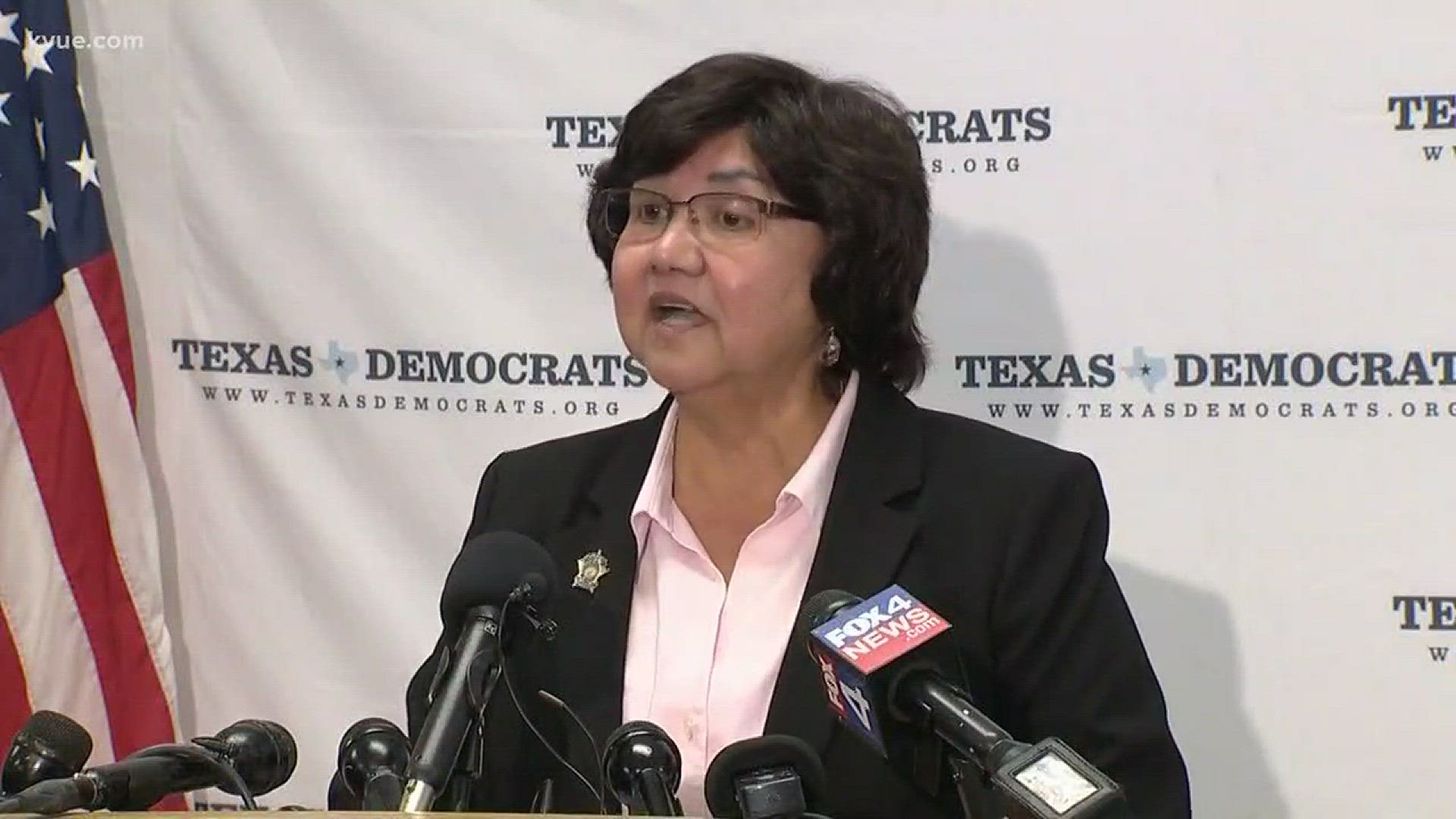 Dallas County Sheriff Lupe Valdez announced she resigned from her position to run for Governor.