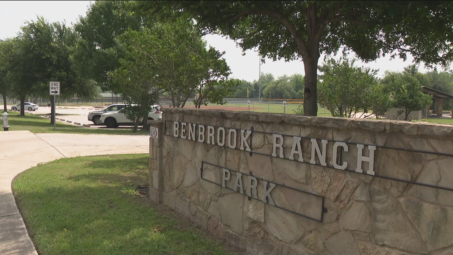 Police said the incident occurred on Tuesday afternoon near Benbrook Ranch Park.