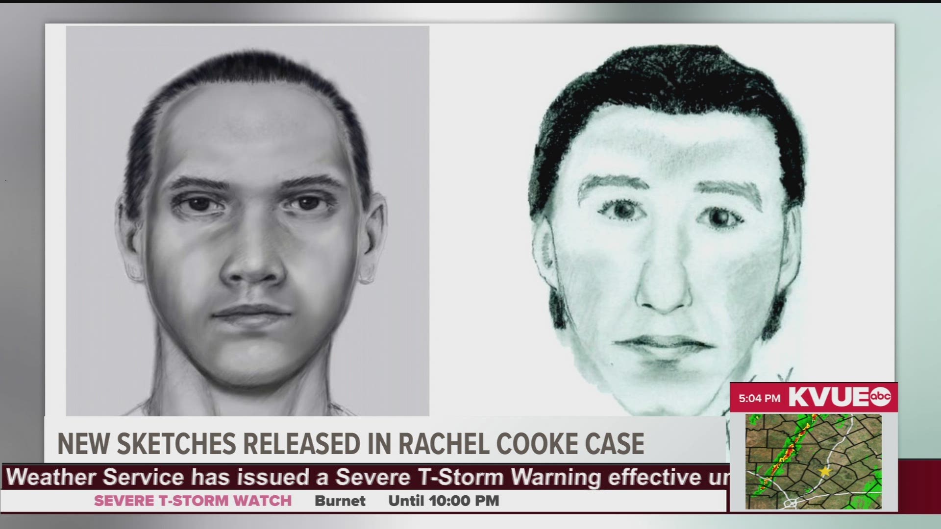 New tips, and now new sketches, show two persons of interest in the Rachel Cooke case.